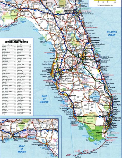 State And County Maps Of Florida - Road Map Of Florida Panhandle ...