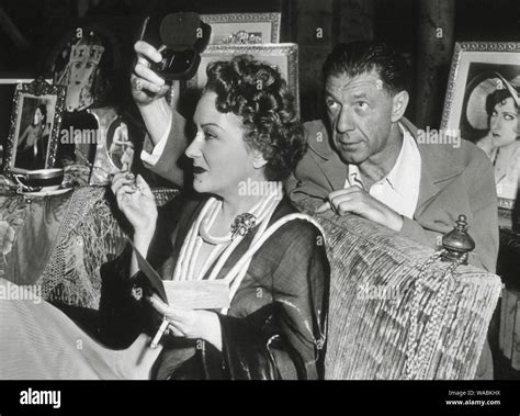 Gloria Swanson behind the scenes during the making of "Sunset Boulevard" (1950) Paramount ...