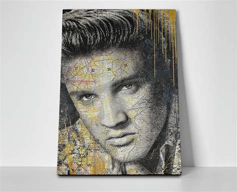 Elvis Presley Map Poster or Wrapped Canvas - Walmart.com