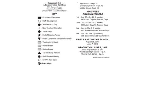 Marshall Middle School - School District Instructional Calendar ...