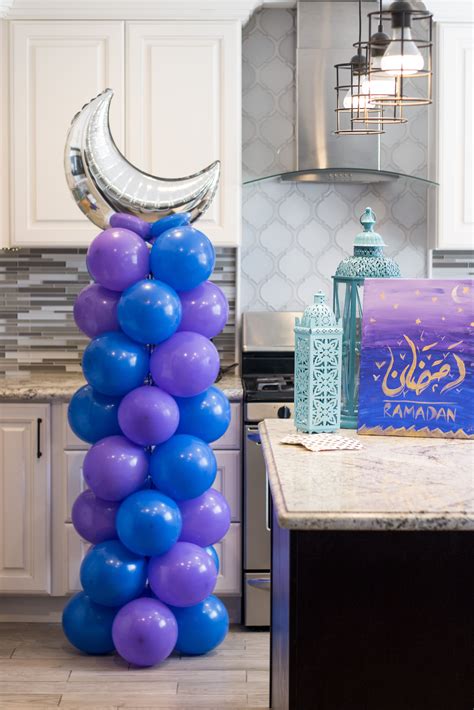 Eid Balloon Tower Tutorial | Lubna Dadabhoy | Waafia | The Ramadan Craft Channel | Ramadan Decor ...