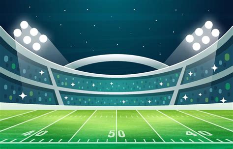 Superbowl American Football Stadium Background 3709101 Vector Art at ...