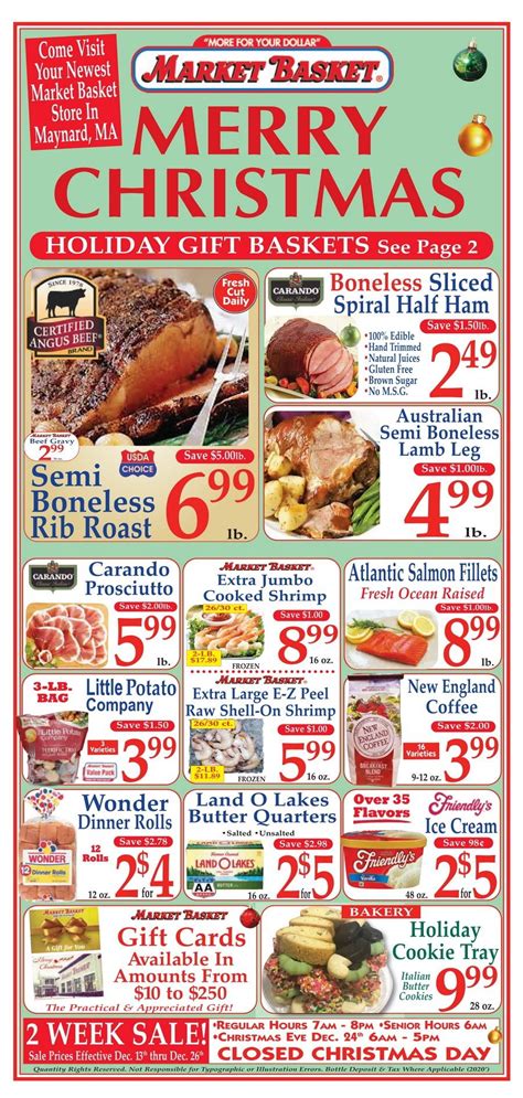 Market Basket Weekly Flyer Dec 13 – Dec 26, 2020