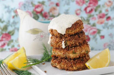 Low Carb Keto Salmon Croquettes with Creamy Remoulade Sauce - Two Lucky Spoons