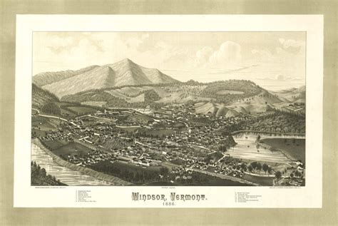 Historic Map - Windsor, Vermont - 1886 | World Maps Online