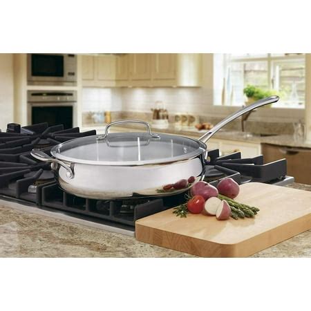 Cuisinart Stainless Steel 5-quart Saute Pan with Helper Handle ...