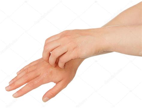 Hands scratching skin — Stock Photo © Laboko #49075647