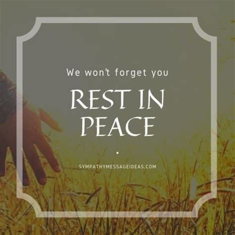 46 Touching Rest in Peace Quotes with Images - Sympathy Card Messages ...