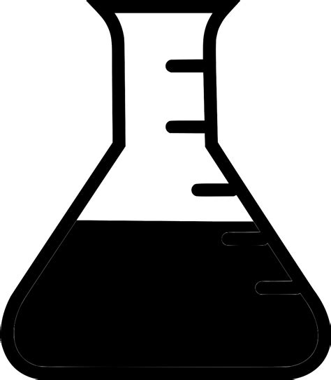 SVG > erlenmeyer glass biochemistry lab - Free SVG Image & Icon. | SVG Silh
