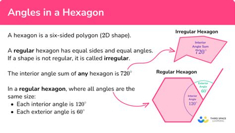 Angles In A Hexagon - GCSE Maths - Steps, Examples, Worksheet