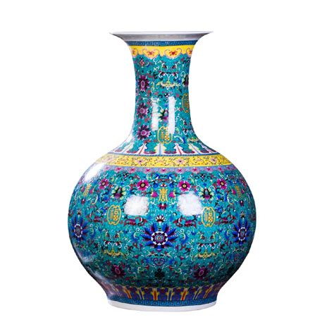Jingdezhen Ceramics Simple European Style Large Vase Flower Room Tv Cabinet Ornaments Tall large ...
