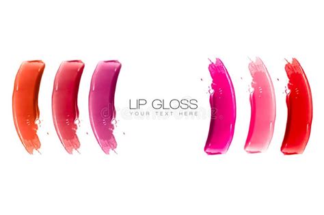 Lip Gloss Colorful Swatches Stock Photo - Image of artistic, balm: 41184058