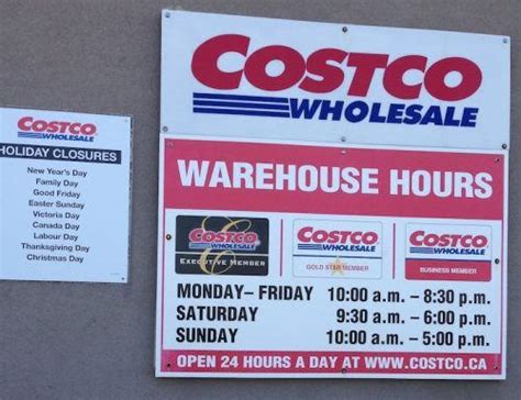 LABOUR DAY HOLIDAY CLOSURES - Costco East Fan Blog