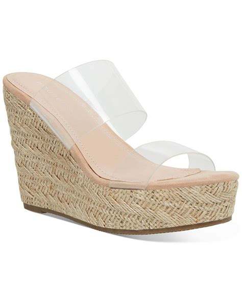 Madden Girl Valiee Vinyl Platform Wedges - Macy's