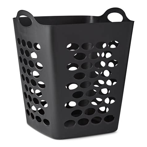 Mainstays Flexible Black Laundry Hamper, 20" - Walmart.com | Laundry hamper, Hamper, Laundry