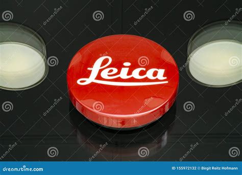 Leica Logo in Red editorial photography. Image of construction - 155972132