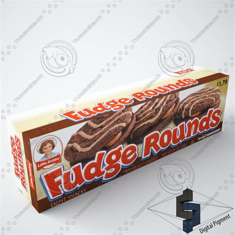 3d little debbie fudge rounds model