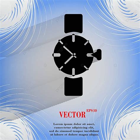 Modern Web Button Design Featuring Watch And Clock Icons On Geometric Abstract Background Vector ...