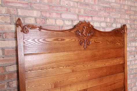 Antique Carved Oak Full Size Bed, circa 1900 at 1stDibs | antique ...