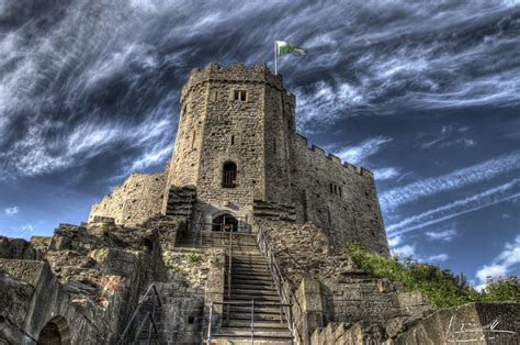 Cardiff Castle HDR | Perfect sky looking up at the Cardiff C… | Flickr