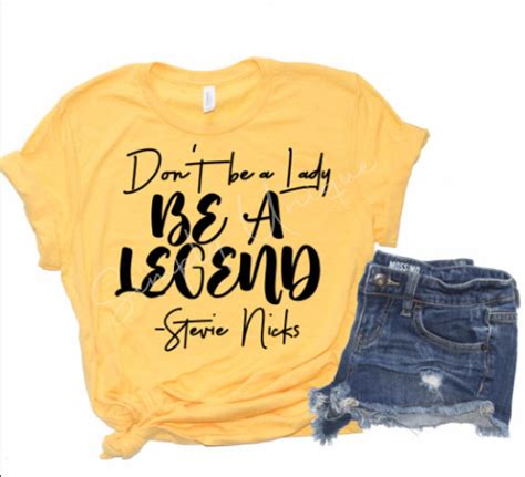 Don't Be A Lady Be A Legend PNG Digital Download - Etsy