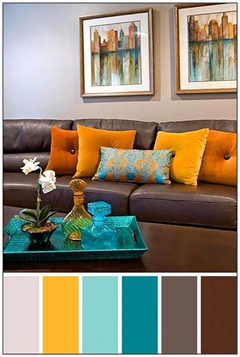27 Inspiration Color Schemes for Living Rooms - Otf Home | Living room color combination, Brown ...