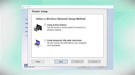 Epson EcoTank ET-2650 | Wireless Setup Using the Printer’s Buttons - YouTube