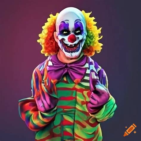 Image of a twisted clown