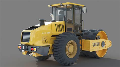 Volvo Road Roller Compactor - 3D Model by ferhatkose19