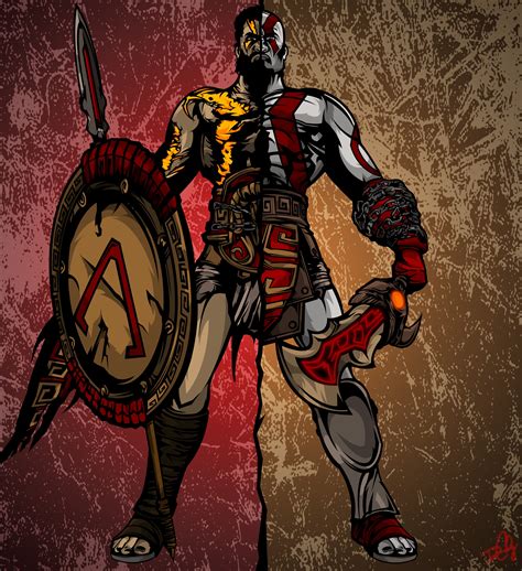 The Spartan Brothers by DCGray.deviantart.com on @deviantART | Arte de osos, Dibujos de kratos ...