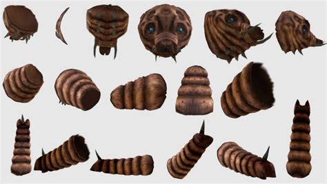 Showa mothra larva parts by carnotaurotv on DeviantArt