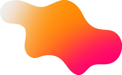 Abstract Orange Shape Gradient Elements 25005931 PNG