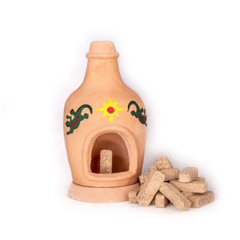 CHIMINEA INCENSE BURNER WITH 40 PINON INCENSE BRICKS