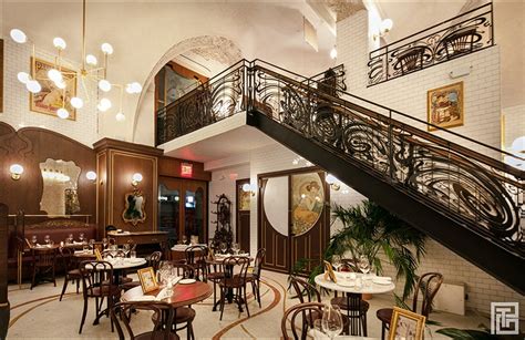 'la grande boucherie' restaurant in new york references ornamental art nouveau style