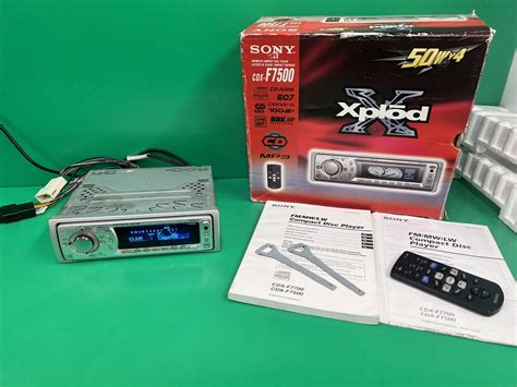 Sony Cdx-F7500 Car Radio Stereo Mp3 Aux In Media Cd Player - JT Audio