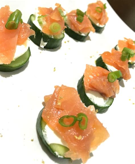 Smoked Salmon and Cucumber Canapés - Lara Abdulhadi