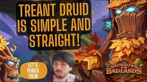 TREANT DRUID IS SIMPLE AND STRAIGHT! SHOWDOWN IN THE BADLANDS DRUID DECK - YouTube