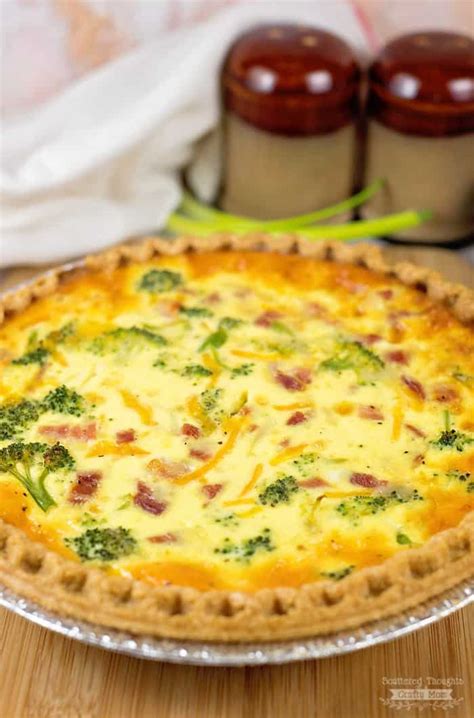 Ham and Broccoli Quiche Recipe