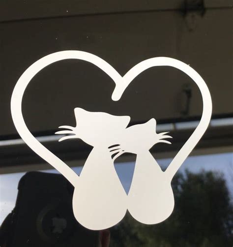 Cat Car Decal, Pet Decal, Cat Decal, Car Decal, Vinyl Decal for Car, Window Decal, Cat Lovers ...