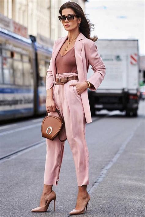 Pink Power Suit Design #highwaistedtrousers ★ Women suits are meant not ...