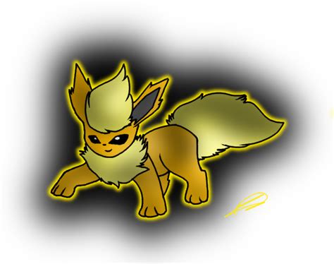 Shiny Flareon by PanthergazeKitty on DeviantArt