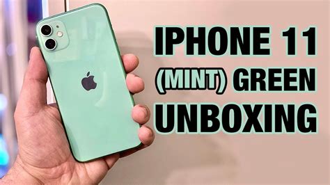 Apple iPhone 11 Mint Green Unboxing - YouTube