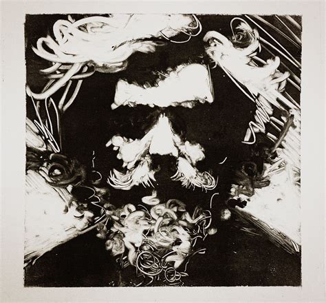 monotype self portrait | Monoprint art, Monoprint artists, Linocut art