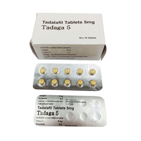 Tadaga 5mg I Order Tadalafil 5mg for Erectile Dysfunction