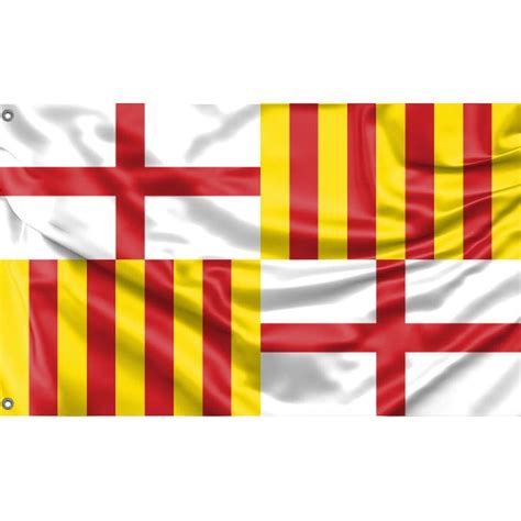 Barcelona City Flag Unique Design Print High Quality - Etsy