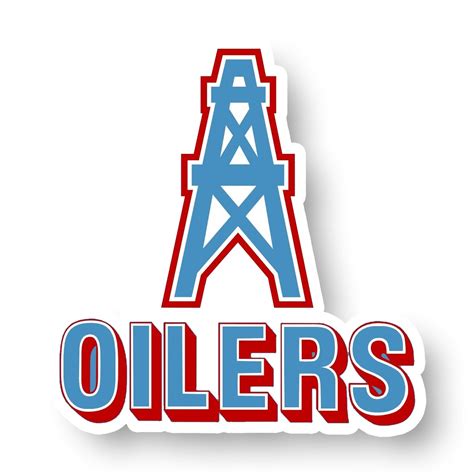 Houston Oilers Retro Wordmark Logo Decal Die Cut Vinyl Sticker Truck ...