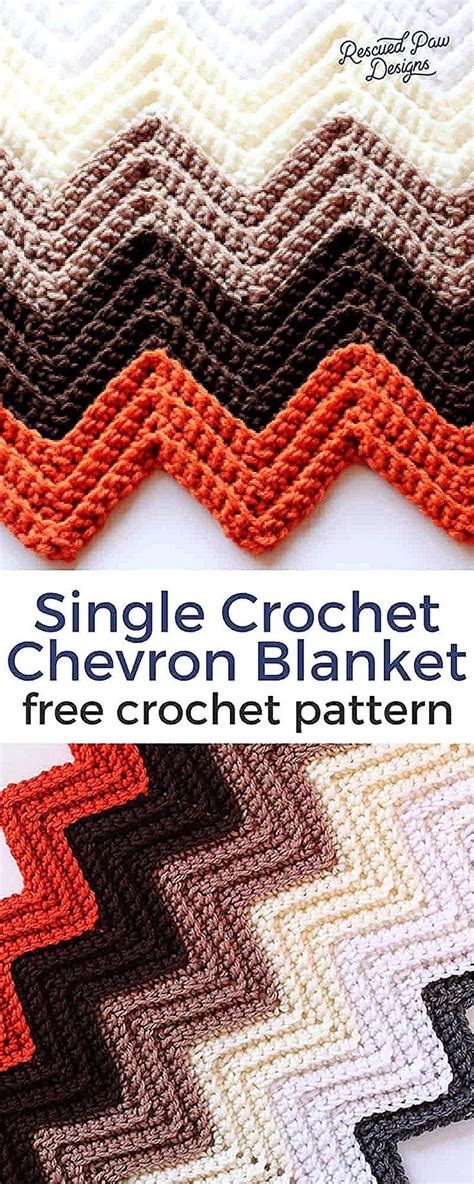 Learn how to do the Single Crochet Chevron Stitch today with this FREE crochet b… in 2020 ...