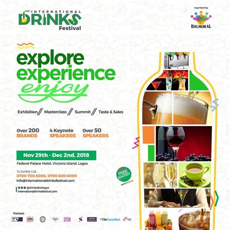 Experience all things drinks at the International Drinks Festival – Nov ...