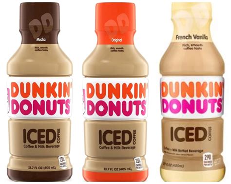 Buy Dunkin donuts iced coffee variety pack 13.7 fl oz, 2 Mocha, 2 ...