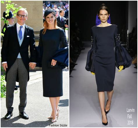 Sarah Rafferty In Lanvin @ Prince Harry & Meghan Markle’s Royal Wedding